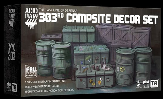 FAV-AP09 303rd Campsite Decor Set 1:18 Scale | Acid Rain FAV