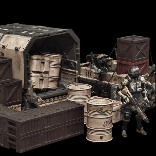 FAV-AP10 88th Campsite Decor Set 1:18 Scale | Acid Rain FAV
