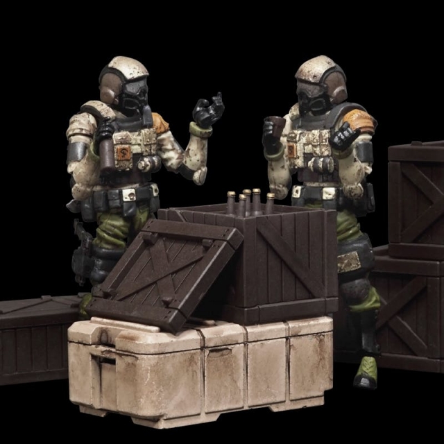 FAV-AP10 88th Campsite Decor Set 1:18 Scale | Acid Rain FAV