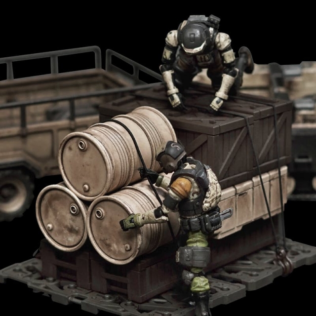 FAV-AP10 88th Campsite Decor Set 1:18 Scale | Acid Rain FAV