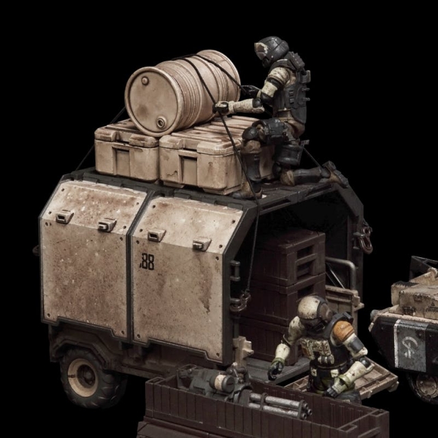 FAV-AP10 88th Campsite Decor Set 1:18 Scale | Acid Rain FAV