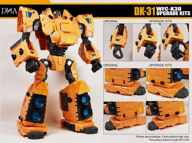 DK-31 Upgrade Kit for Transformers WFC Kingdom WFC-K30 Titan Autobot Ark | Dna Design | Upgrade Kit