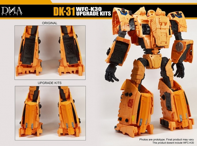 DK-31 Upgrade Kit for Transformers WFC Kingdom WFC-K30 Titan Autobot Ark | Dna Design | Upgrade Kit