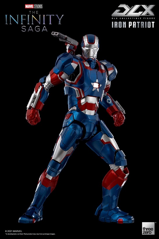 Iron Patriot 1:12 Scale Figure | Threezero The Avengers Infinity Saga DLX