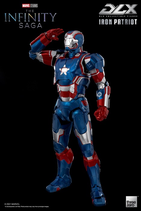 Iron Patriot 1:12 Scale Figure | Threezero The Avengers Infinity Saga DLX