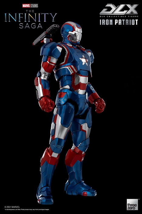 Iron Patriot 1:12 Scale Figure | Threezero The Avengers Infinity Saga DLX