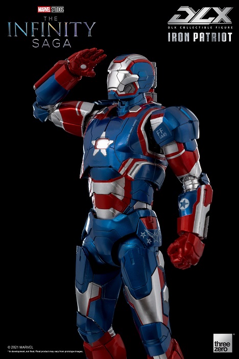 Iron Patriot 1:12 Scale Figure | Threezero The Avengers Infinity Saga DLX