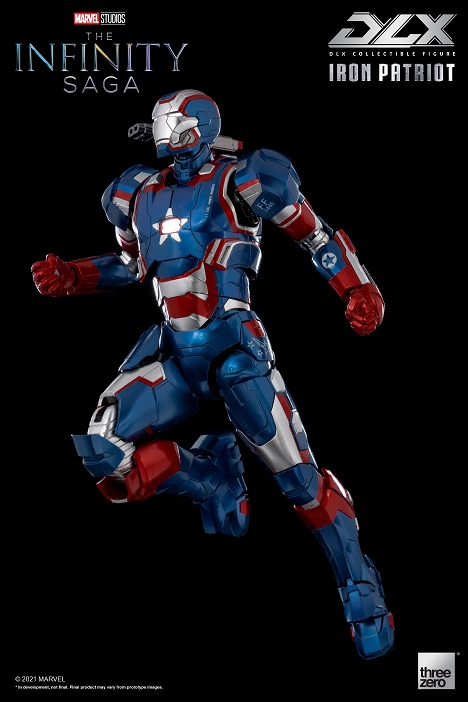 Iron Patriot 1:12 Scale Figure | Threezero The Avengers Infinity Saga DLX