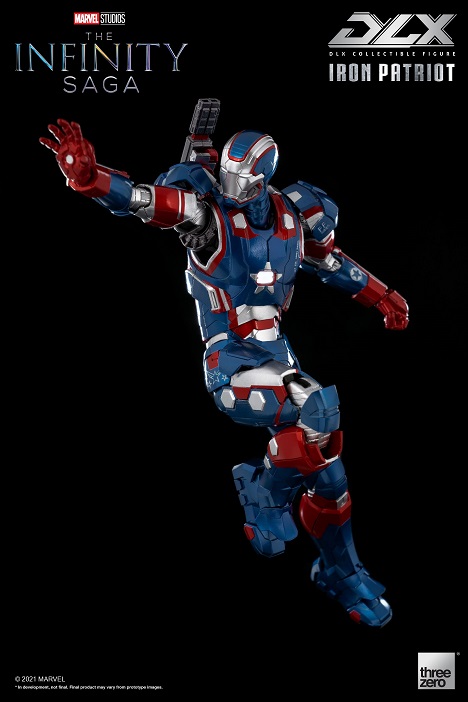 Iron Patriot 1:12 Scale Figure | Threezero The Avengers Infinity Saga DLX