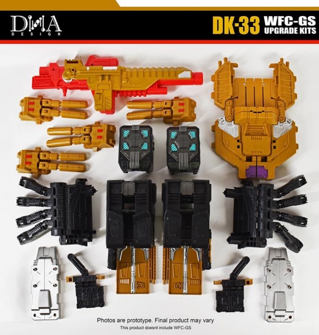 DK-33 Upgrade Kit for Transformers Generations Selects WFC Trilogy Black Zarak | Dna Design | Upgrade Kit