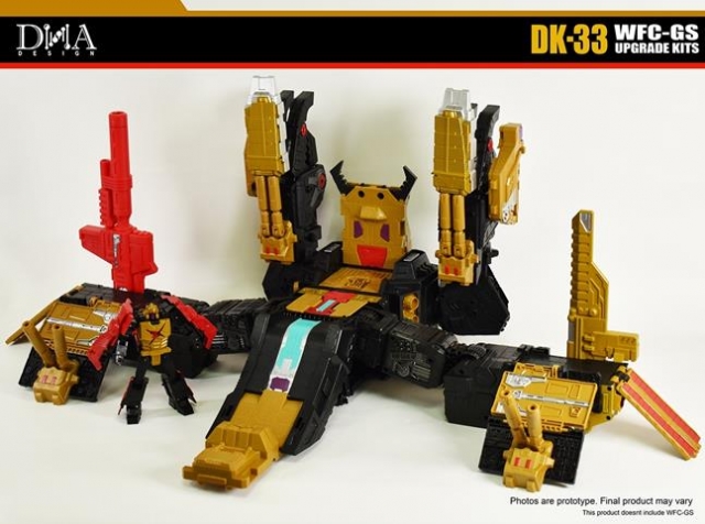 DK-33 Upgrade Kit for Transformers Generations Selects WFC Trilogy Black Zarak | Dna Design | Upgrade Kit