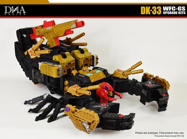 DK-33 Upgrade Kit for Transformers Generations Selects WFC Trilogy Black Zarak | Dna Design | Upgrade Kit