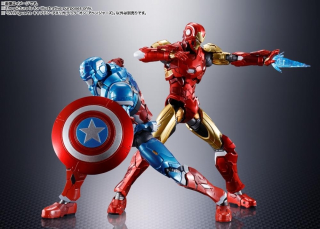 Tech-On Captain America Tech-On Avengers S.H. Figuarts | Bandai Tamashii Nations | Marvel
