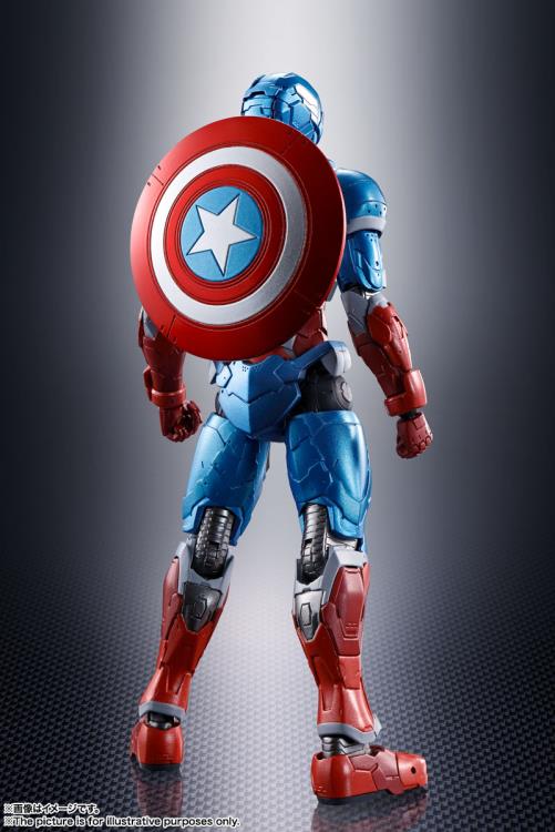 Tech-On Captain America Tech-On Avengers S.H. Figuarts | Bandai Tamashii Nations | Marvel