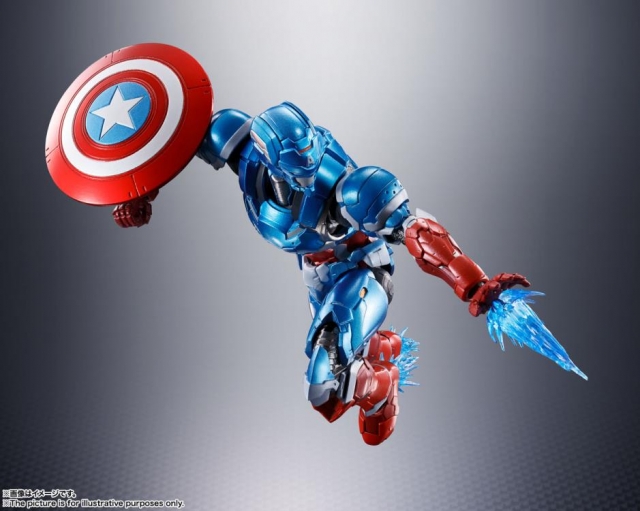 Tech-On Captain America Tech-On Avengers S.H. Figuarts | Bandai Tamashii Nations | Marvel