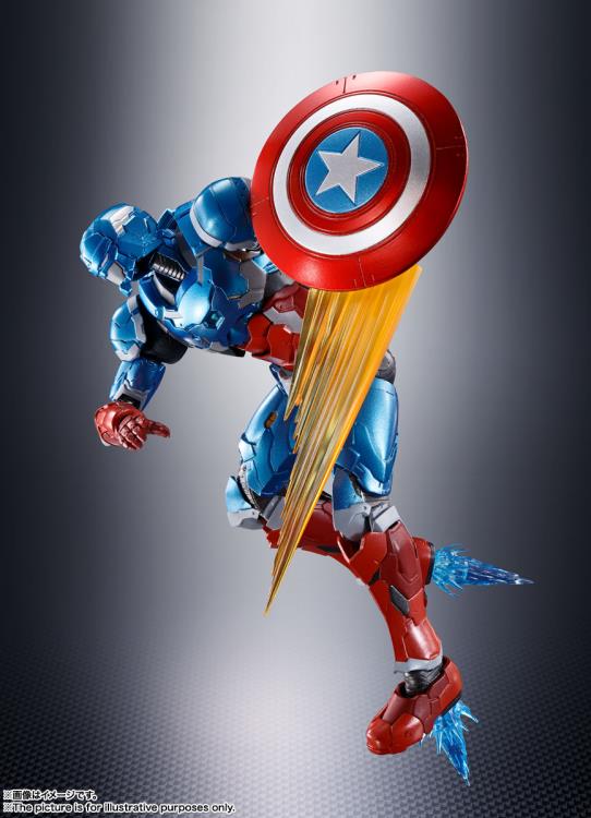 Tech-On Captain America Tech-On Avengers S.H. Figuarts | Bandai Tamashii Nations | Marvel