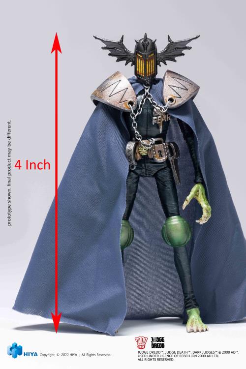 Judge Fear 1:18 Scale | 2000 A.D. Judge Dredd | Hiya Toys