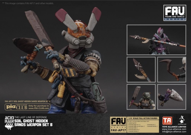 FAV-AP17 Soil Ghost Hidden Sands Weapon Set B 1:18 Scale | Acid Rain FAV