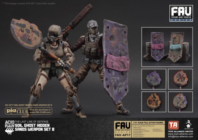 FAV-AP17 Soil Ghost Hidden Sands Weapon Set B 1:18 Scale | Acid Rain FAV