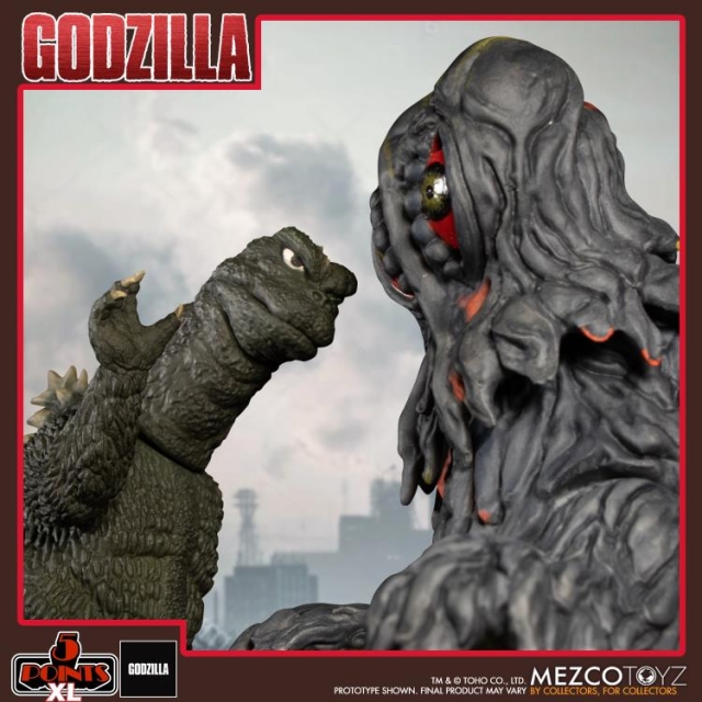 Godzilla and Hedorah Final and Flying Forms 5 Points XL | Godzilla vs Hedorah | Mezco Toyz