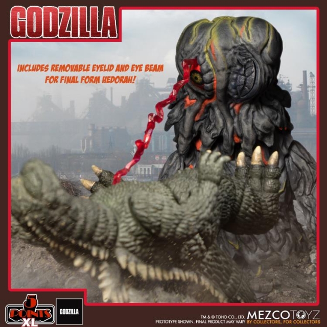 Godzilla and Hedorah Final and Flying Forms 5 Points XL | Godzilla vs Hedorah | Mezco Toyz