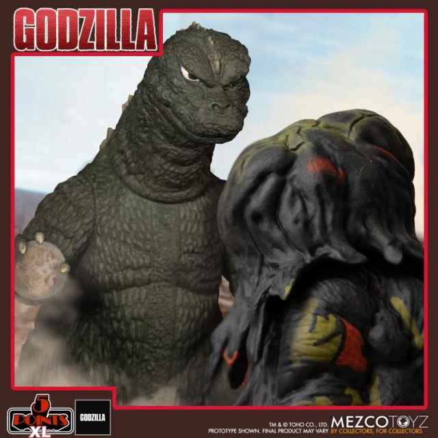 Godzilla and Hedorah Final and Flying Forms 5 Points XL | Godzilla vs Hedorah | Mezco Toyz