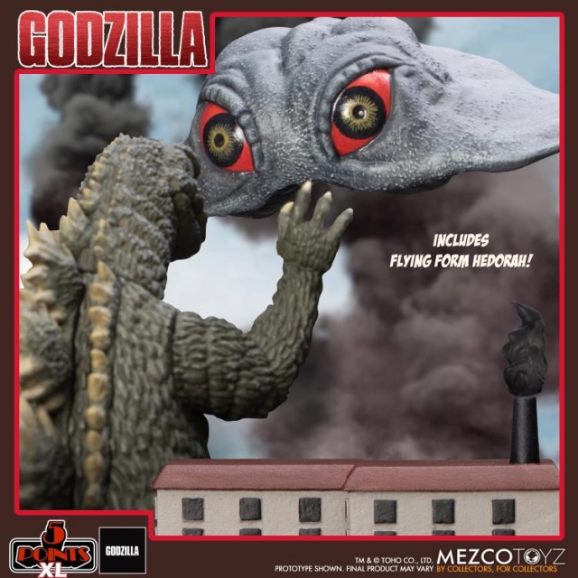 Godzilla and Hedorah Final and Flying Forms 5 Points XL | Godzilla vs Hedorah | Mezco Toyz