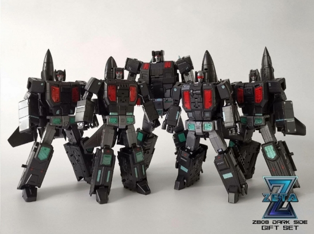 ZB-08 Dark Side Superitron Combiner Set of 5 | Zeta Toys