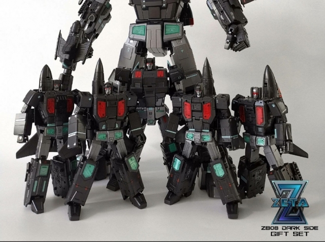 ZB-08 Dark Side Superitron Combiner Set of 5 | Zeta Toys