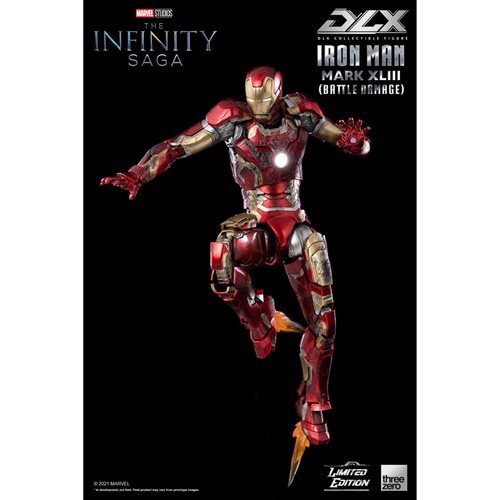 Iron Man Mark 43 Battle Damage 1:12 Scale Figure | Threezero  | The Avengers Infinity War