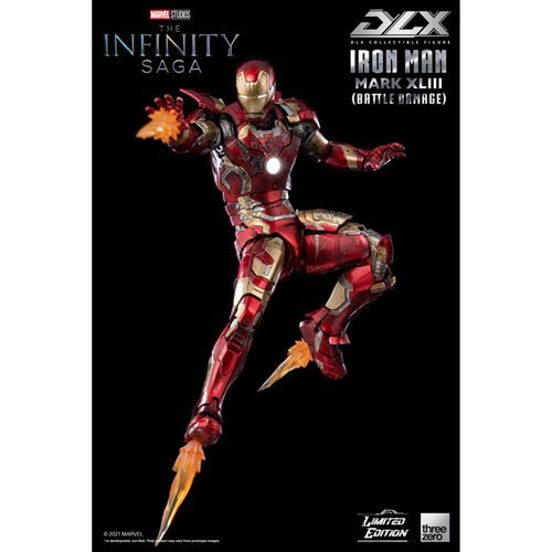 Iron Man Mark 43 Battle Damage 1:12 Scale Figure | Threezero  | The Avengers Infinity War