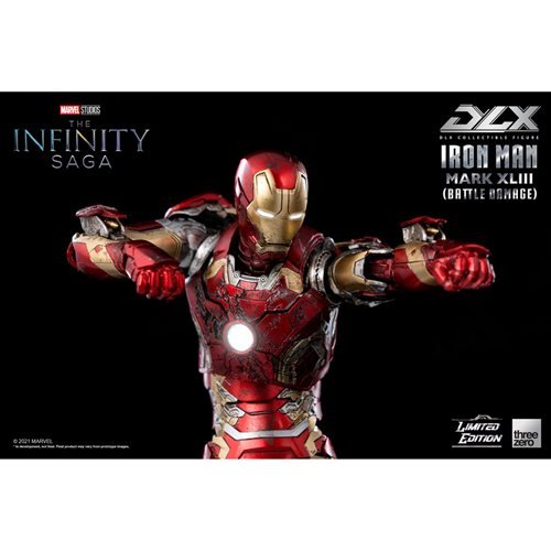 Iron Man Mark 43 Battle Damage 1:12 Scale Figure | Threezero  | The Avengers Infinity War