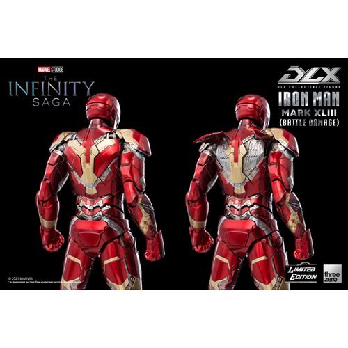 Iron Man Mark 43 Battle Damage 1:12 Scale Figure | Threezero  | The Avengers Infinity War