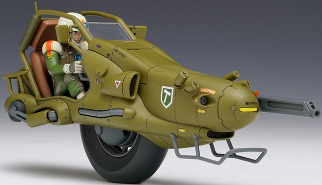 KM-013 Fighting Monobike Hound with Hiro 1/20 Scale Model Kit | The Venus Wars | Wace