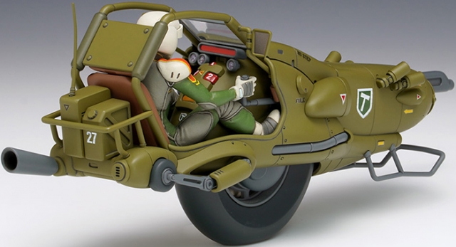 KM-013 Fighting Monobike Hound with Hiro 1/20 Scale Model Kit | The Venus Wars | Wace