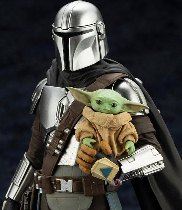 The Mandalorian and Grogu with Beskar Staff Statue | Star Wars: The Mandalorian | Kotobukiya