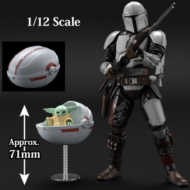 Grogu 1/4 and 1/12 Scale Model Kit Set | The Mandalorian | Bandai Spirits 