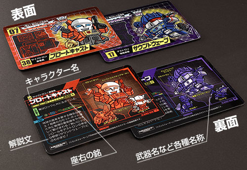 No.07 Blaster and No.08 Soundwave Set of 2 Limited Edition Character Cards | Transformers