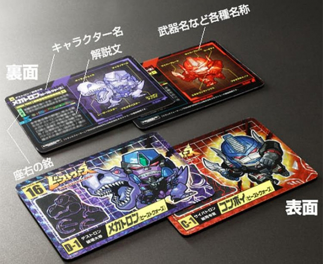 No.15 Optimus Primal and No.16 Megatron Set of 2Â Limited Edition Character Cards | Transformers Beast Wars