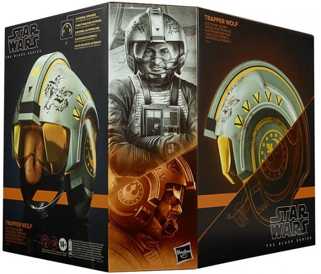 Trapper Wolf X-Wing Pilot Wearable Electronic Helmet 1:1 Scale | Star Wars The Black Series 