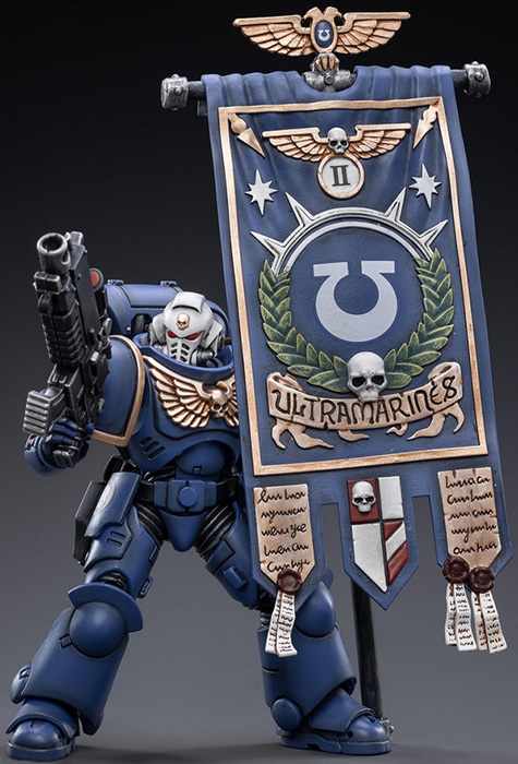 Ultramarines Primaris Ancient Posca 1/18 Scale | Warhammer 40K | Joy Toy 