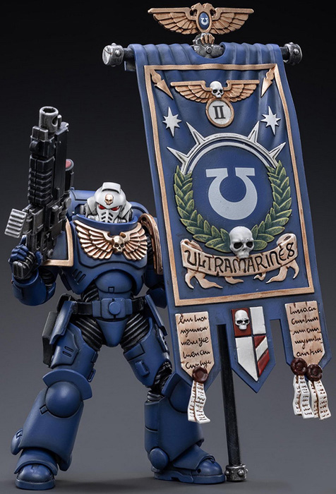 Ultramarines Primaris Ancient Posca 1/18 Scale | Warhammer 40K | Joy Toy 
