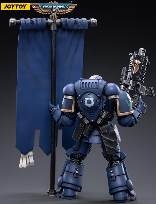 Ultramarines Primaris Ancient Posca 1/18 Scale | Warhammer 40K | Joy Toy 