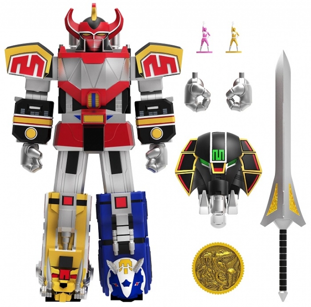 Dino Megazord 7-inch Scale I Mighty Morphin Power Rangers Ultimates I Super7