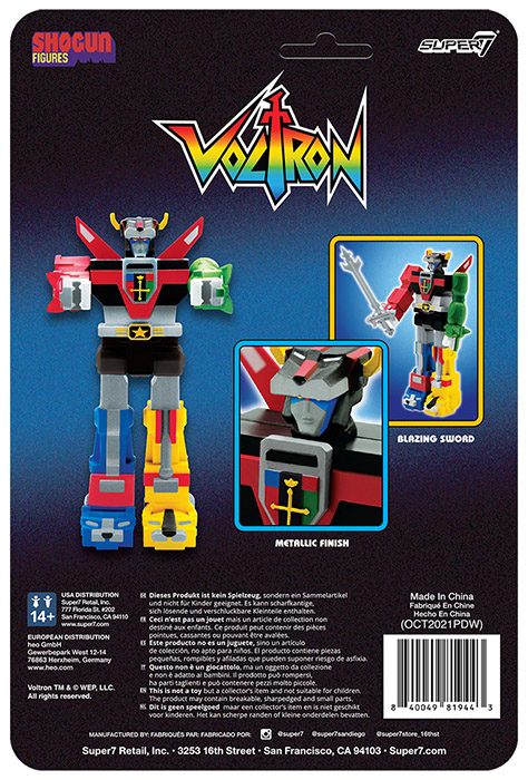 Voltron (Shogun) ReAction | Voltron: Defender of the Universe | Super7