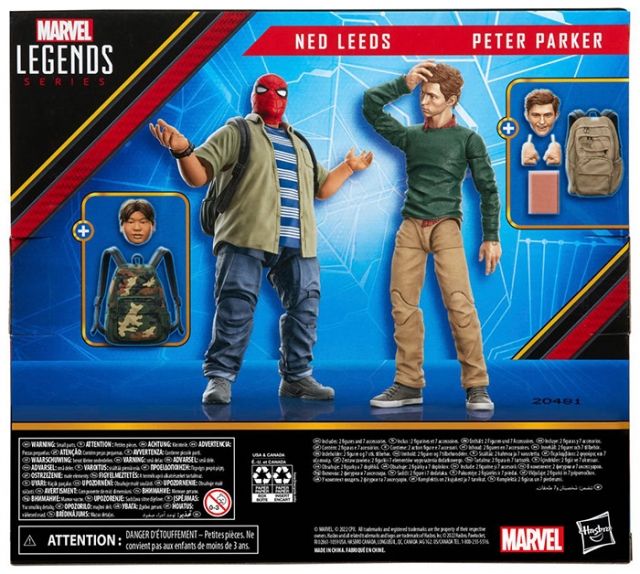 Peter Parker and Ned Leeds Set of 2 | Spider-Man: Homecoming | Marvel Legends