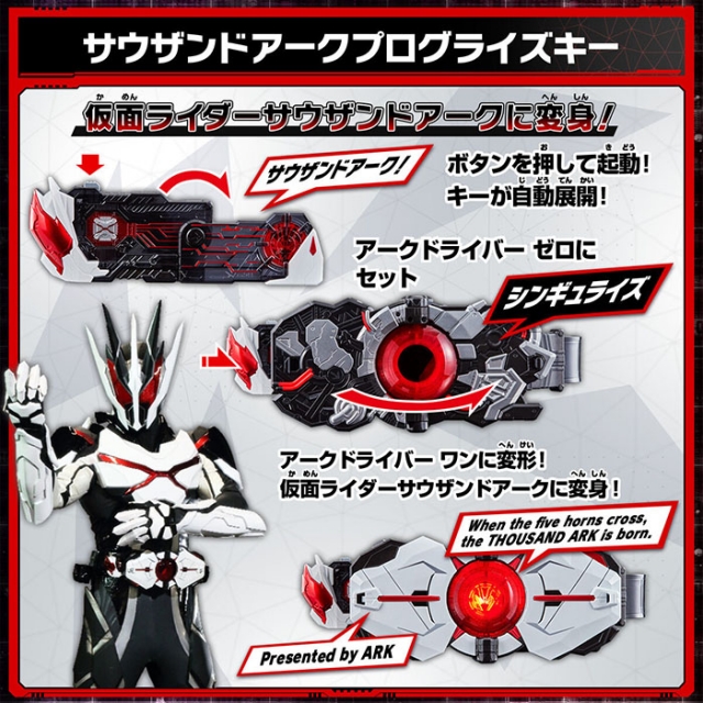 Genm Musou Gashat, Thousand Ark and Dan Kuroto Progrisekey | Kamen Rider | Bandai Spirits