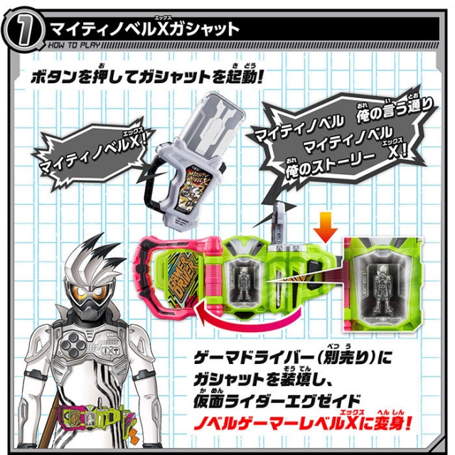 Might Novel X and Bang Bang Tank Gashat | Kamen Rider | Bandai Spirits