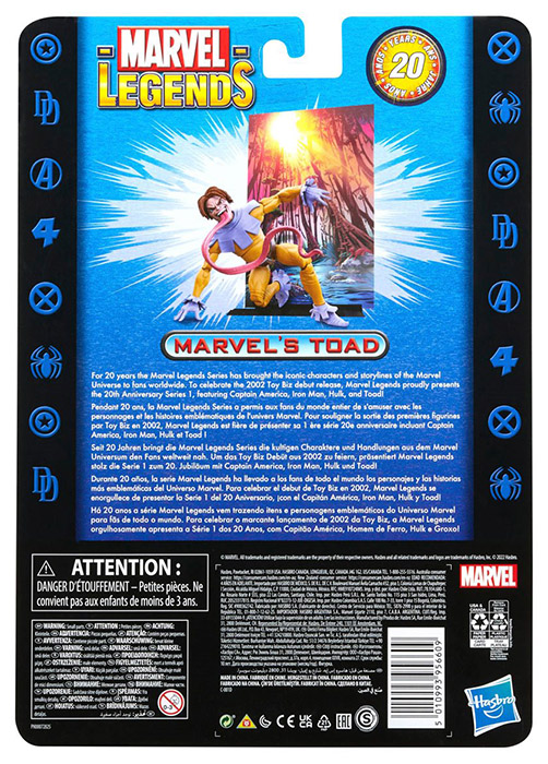 Toad 6-Inch Scale | X-Men | Marvel Legends Retro Collection