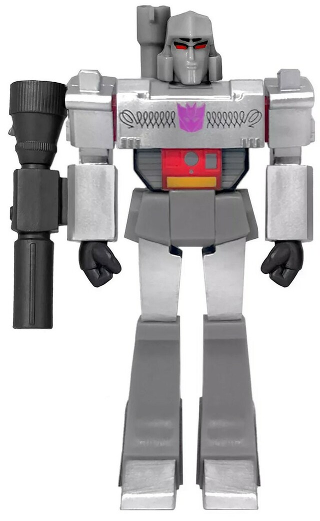 Chrome Commander Megatron Figure | Transformers ReAction G1 Generation One